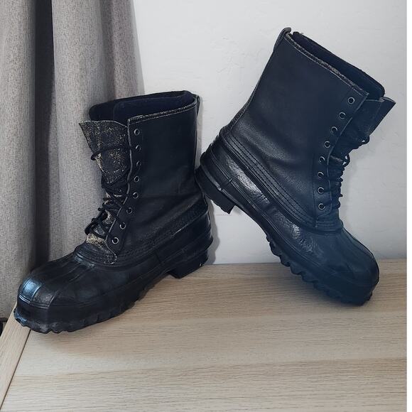 LaCrosse Outdoorsman Sz 10 Winter Wool Insulated Neoprene Boots STEEL TOE SHANK - Picture 9 of 13